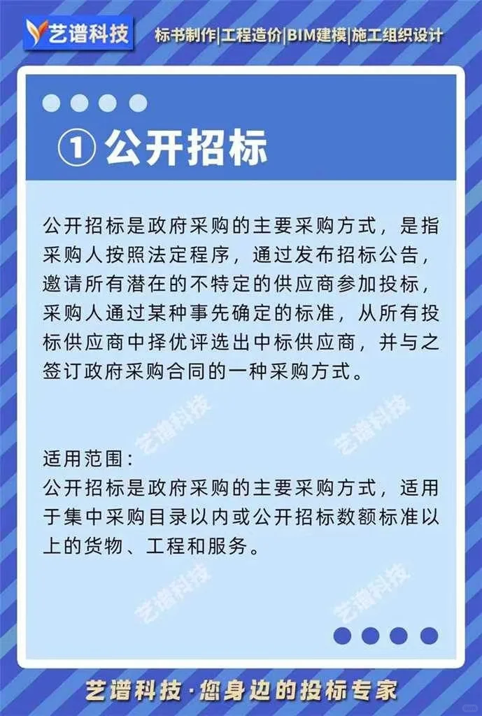 招投标中常见的七种采购方式
