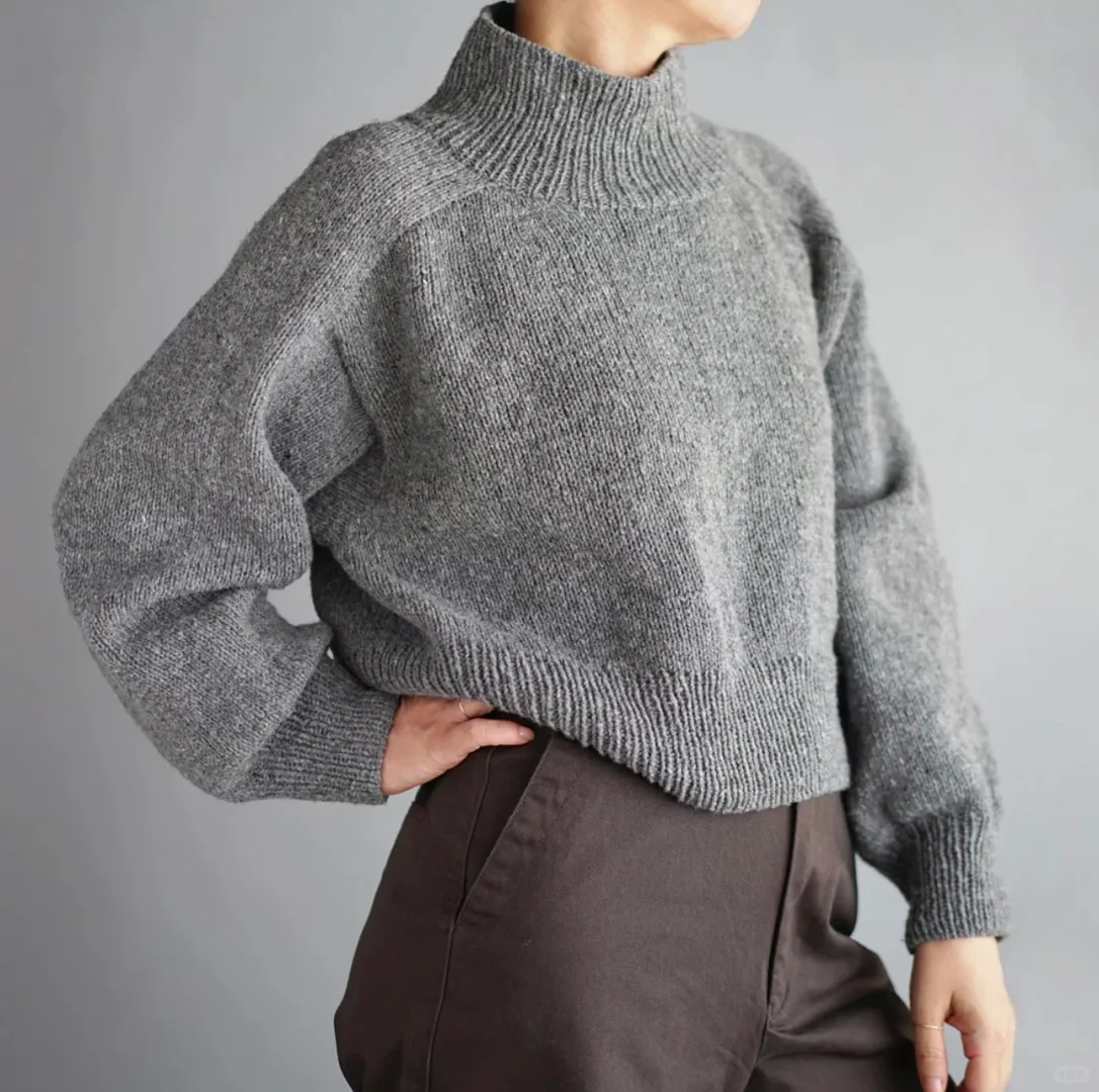 简简单单全靠版型-后背育克毛衣