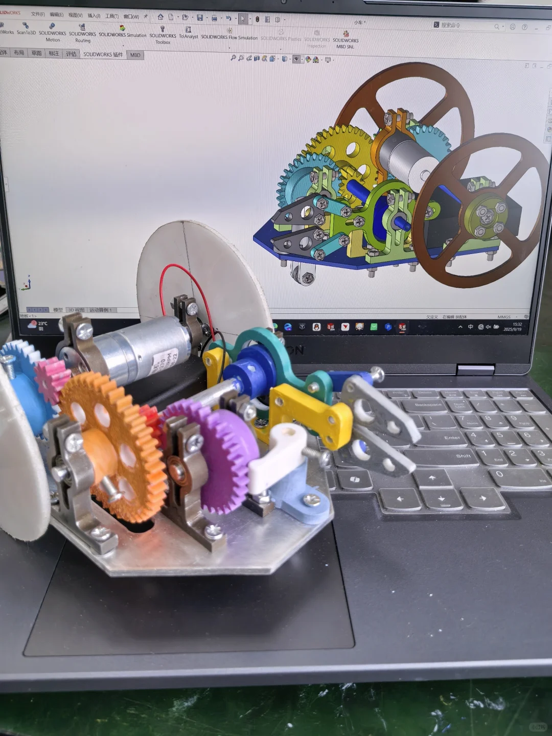 大二机械金工实习—手搓小车