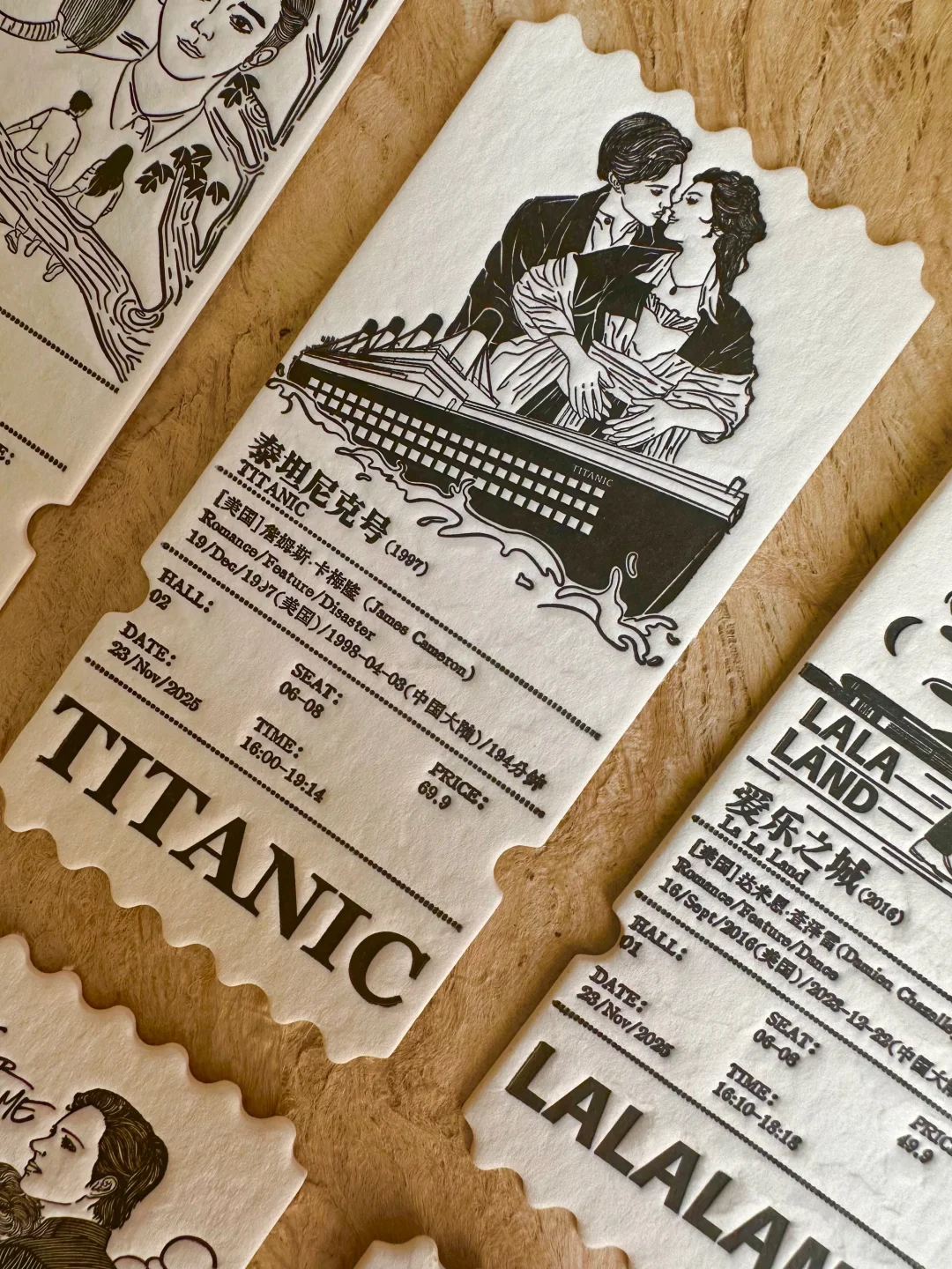 ?把电影票根做成艺术品，活版印刷的仪式感！