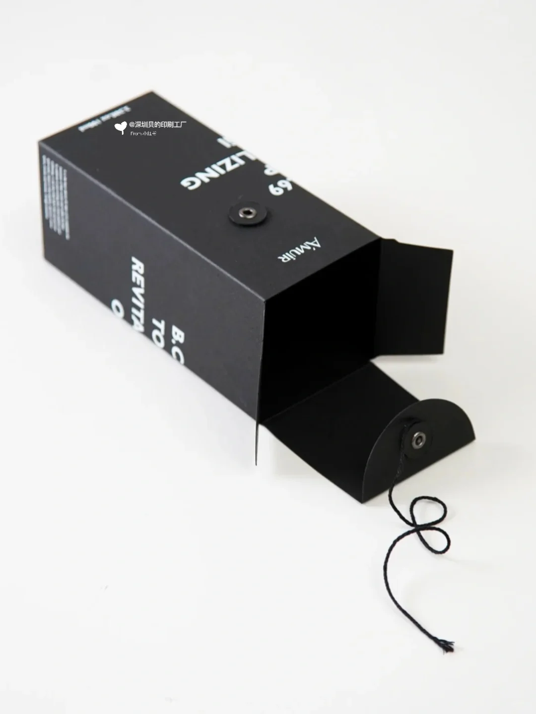 以文件袋设计的绳扣翻盖盒?简单又高级！！