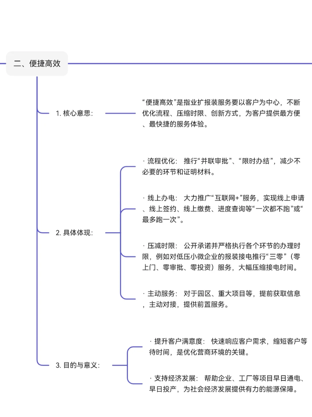 业扩报装的四项基本原则