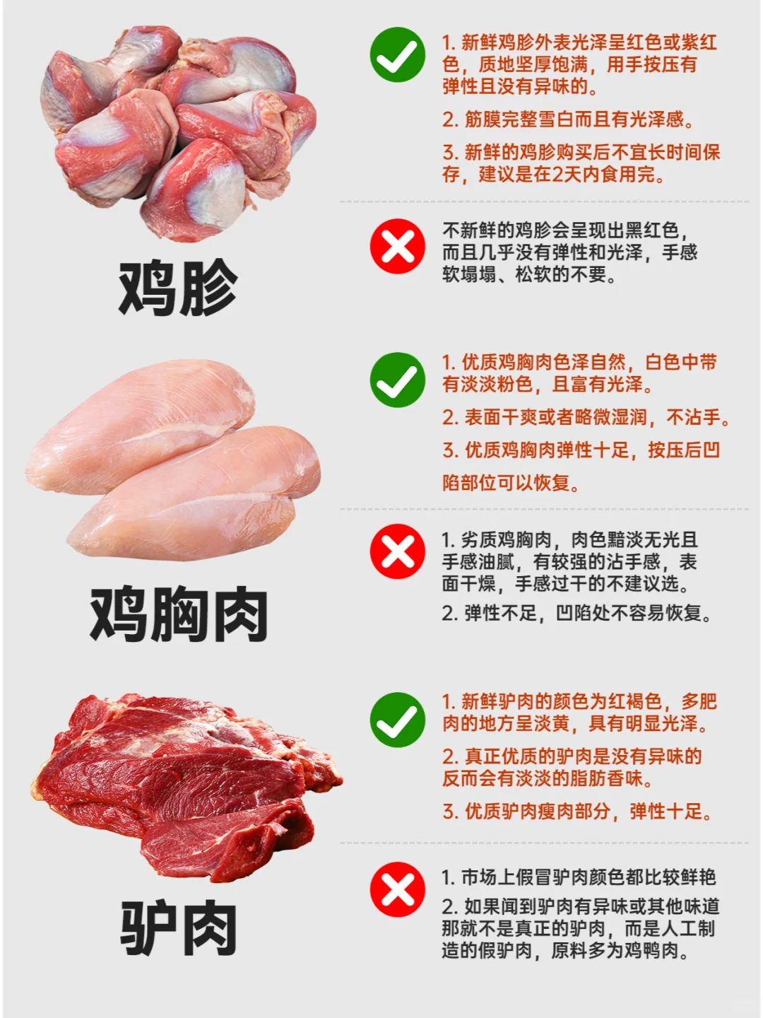 常见肉类挑选技巧?一下讲清楚‼️