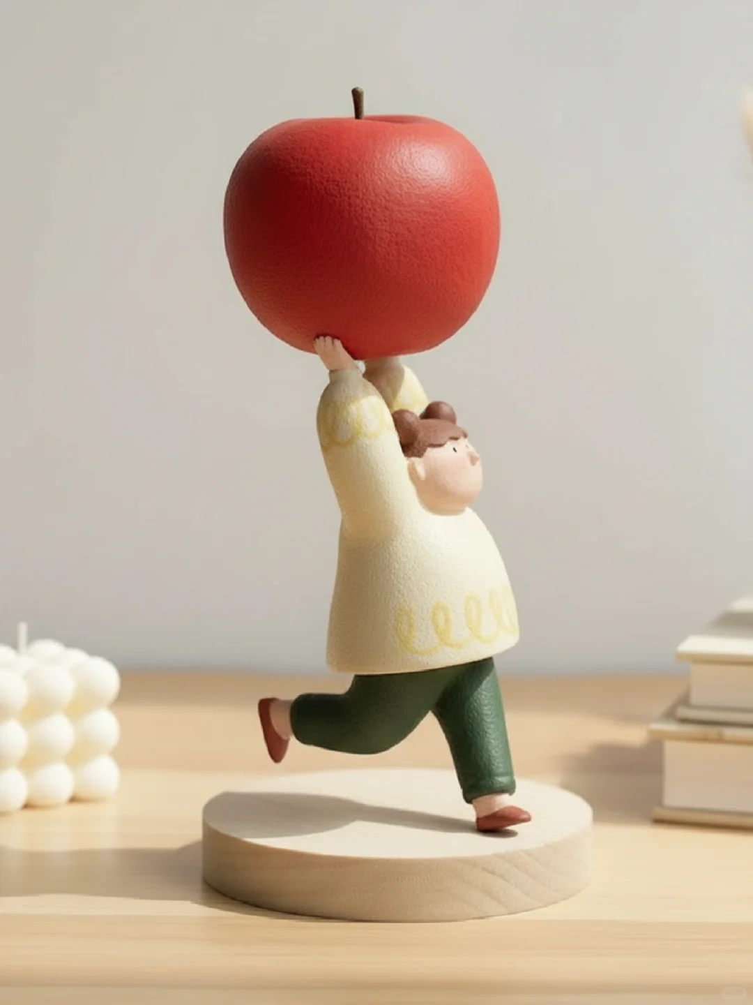 ?苹果小人｜插画转石塑黏土