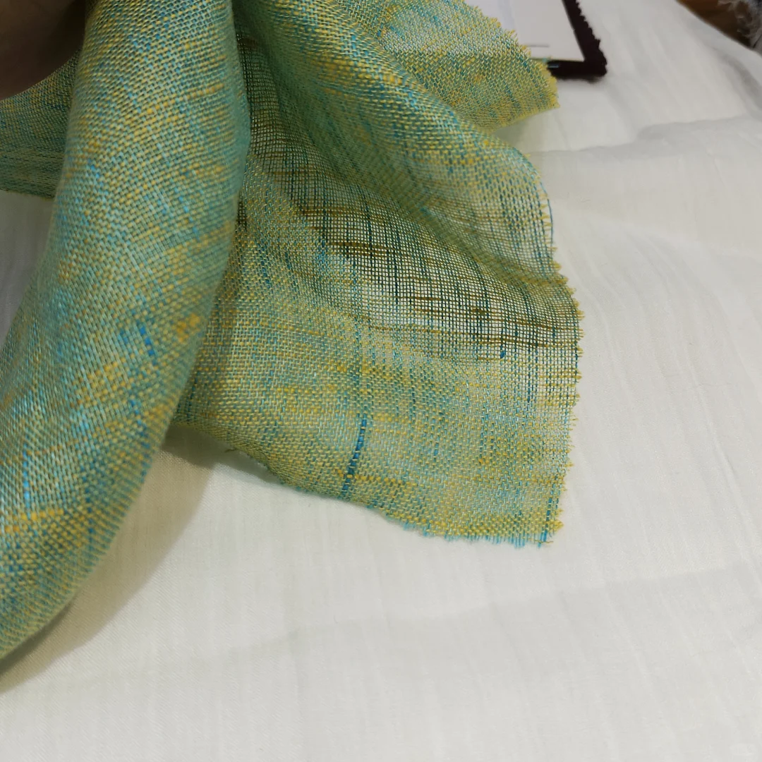 彩色亚麻系列：绿黄色亚麻