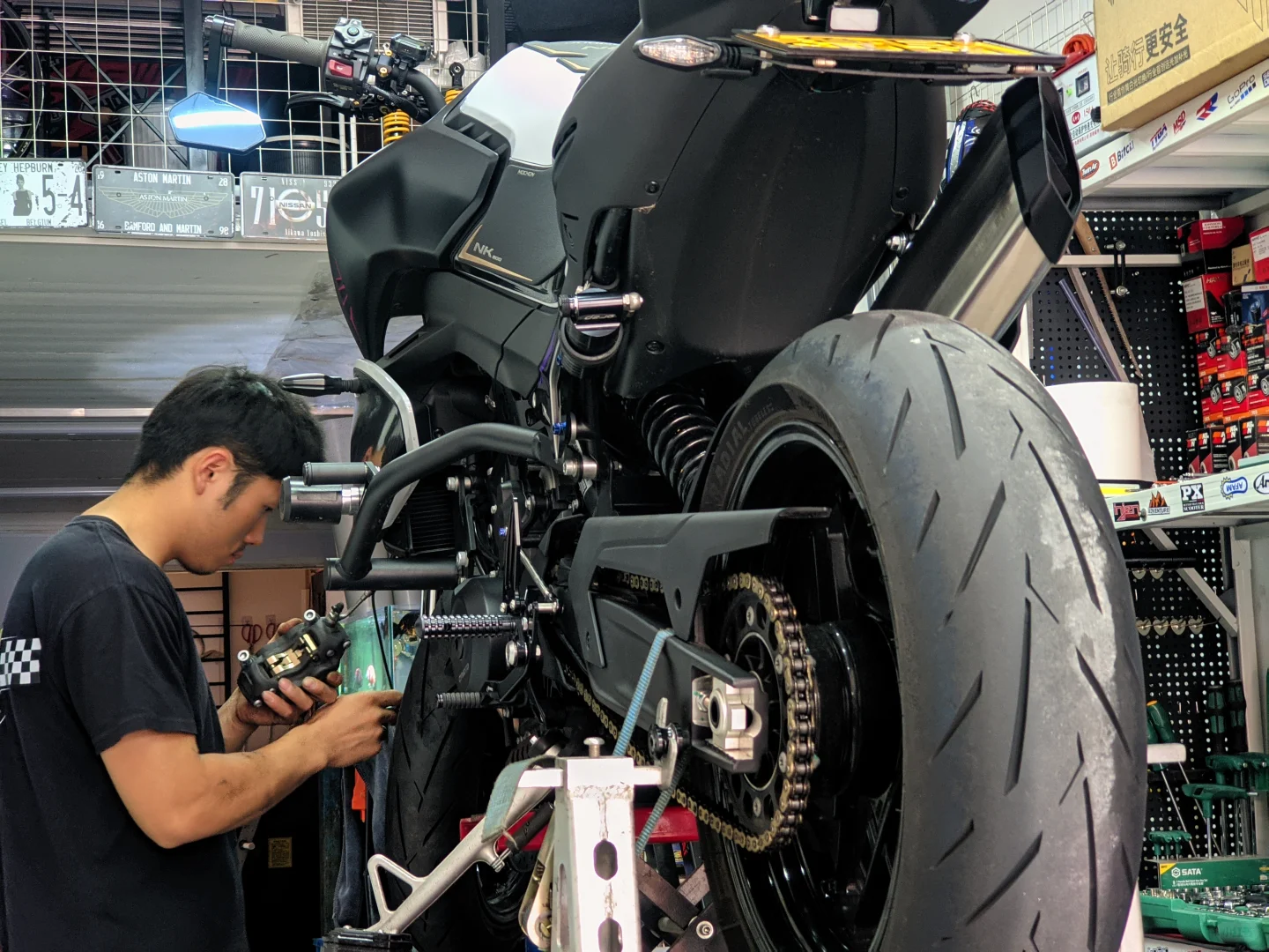 800nk海魄前减震弹簧已上车