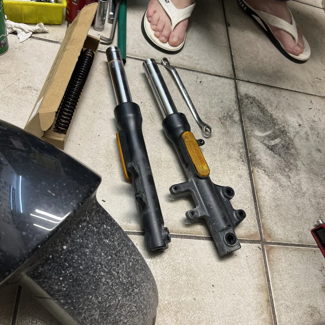 Mzmix原厂避震定重更换加强弹簧和避震油