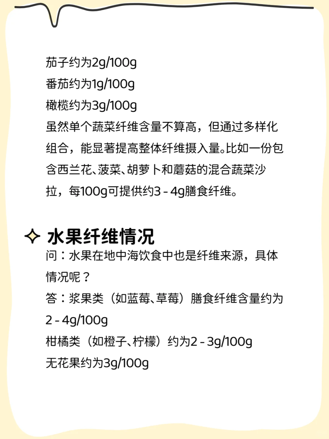 地中海饮食?膳食纤维