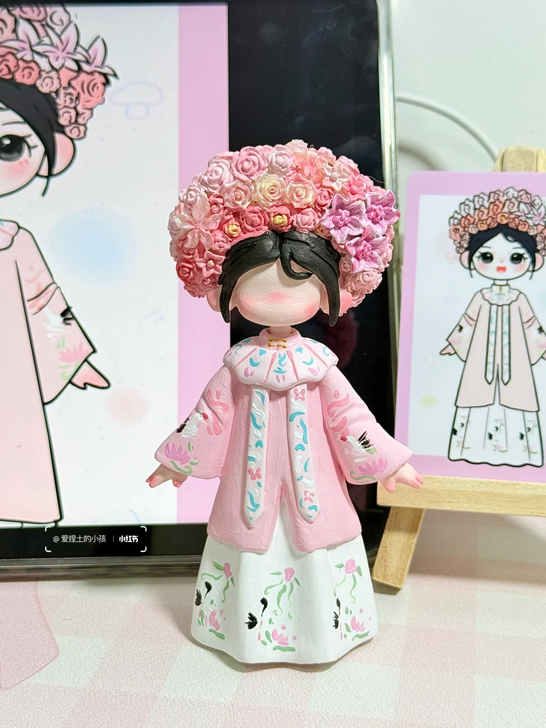 终于做到簪花小人啦～