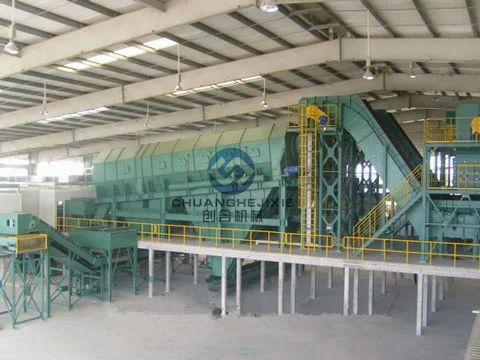 分拣设备在填埋装修垃圾处理中应用工艺流程