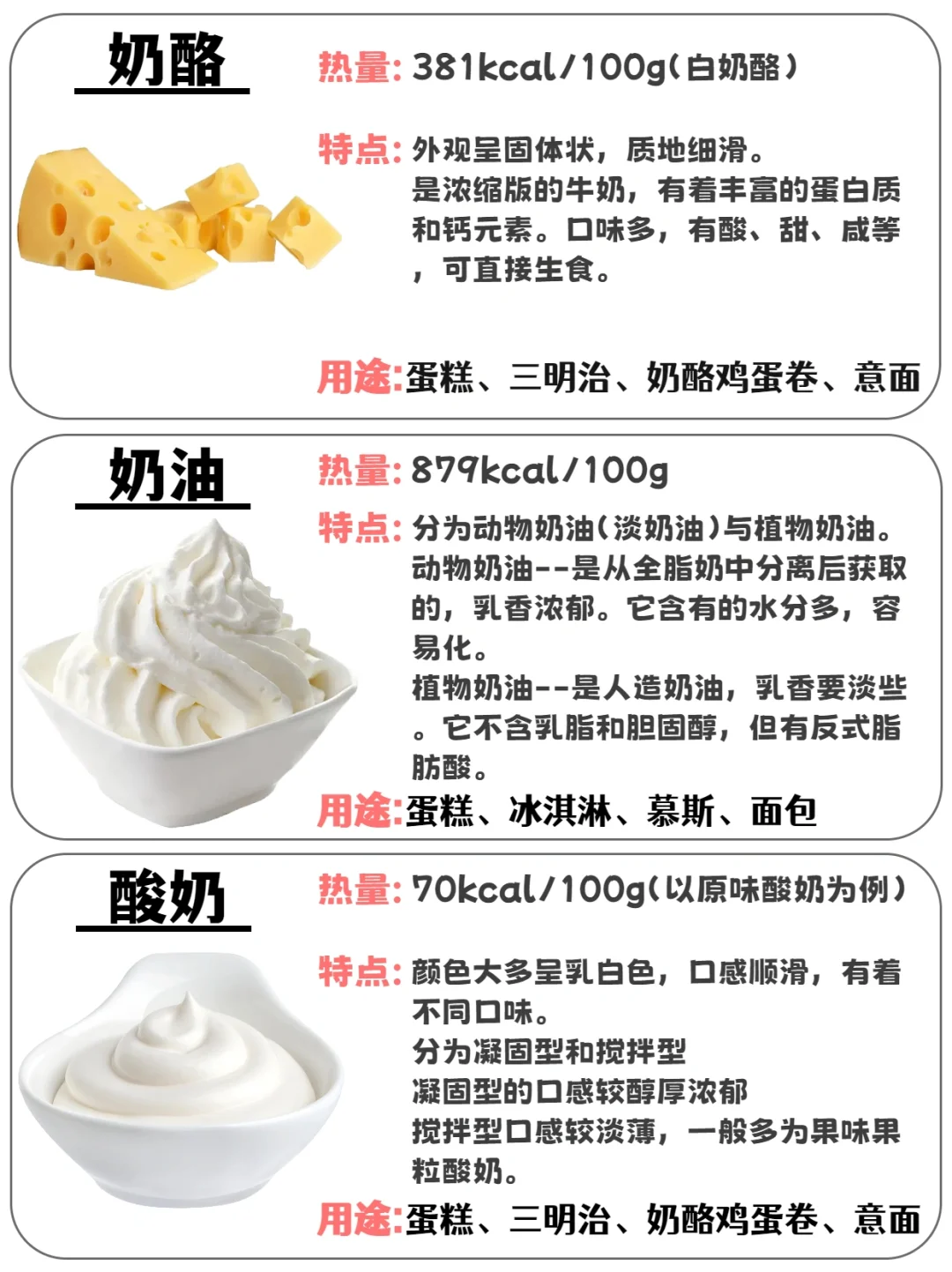 常见奶制品区别及用途?附这么好喝的牛奶