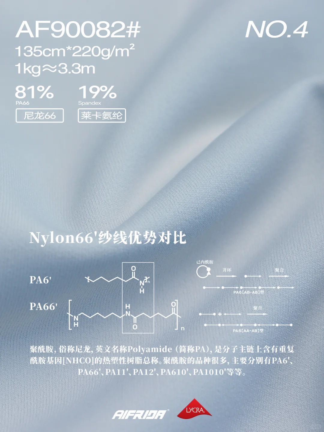 运动品牌都在用的尼龙66&杜邦莱卡科技面料