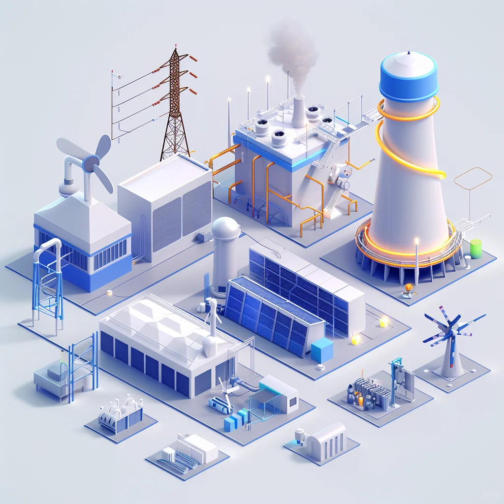 Midjourney咒语分享-电网主题智慧城市