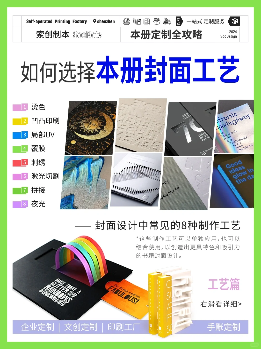 【干货分享】常用8种本册封面工艺 ✨