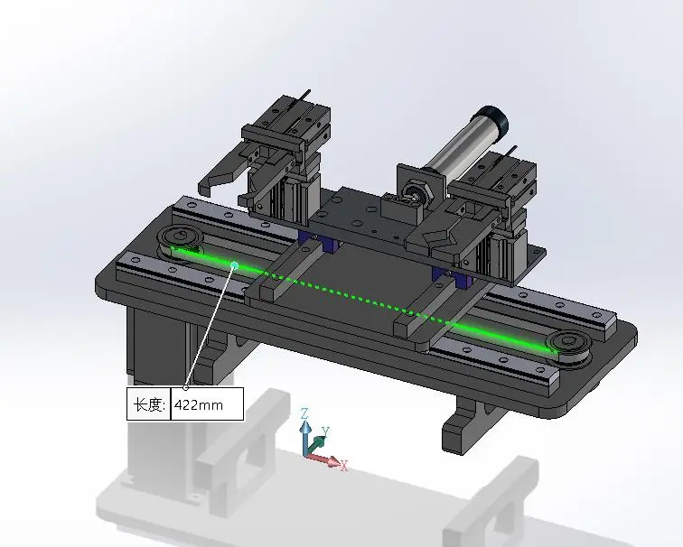 圆柱物料双工位夹紧顶升三坐标机械手