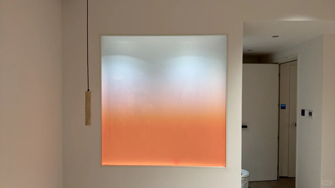 颜值爆表的，橙色渐变长虹玻璃