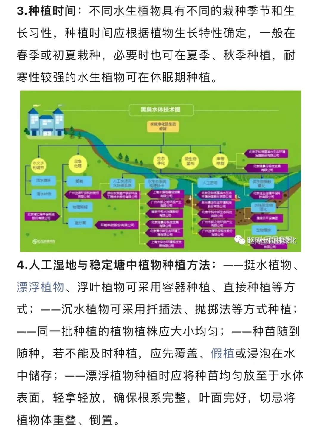 水生态修复植物种植方法与养护技术…