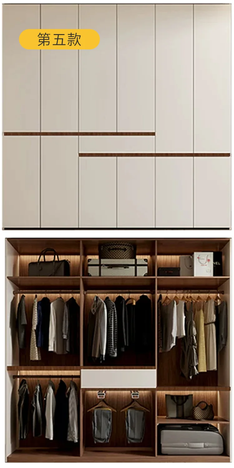 抄作业！9款分段式衣柜设计附内部结构图