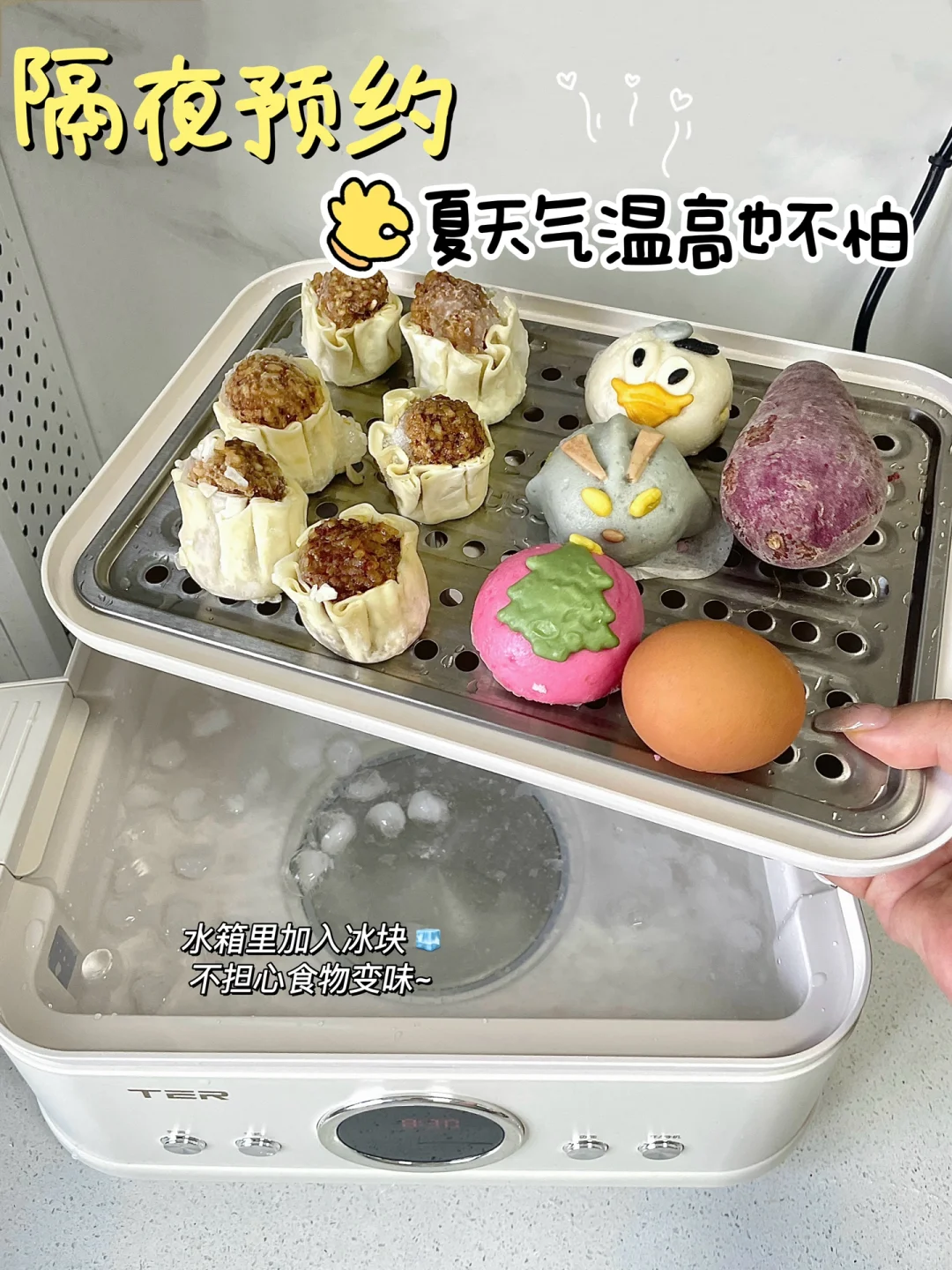 每天晚起半小时，做早餐的尽头就是电蒸锅‼️