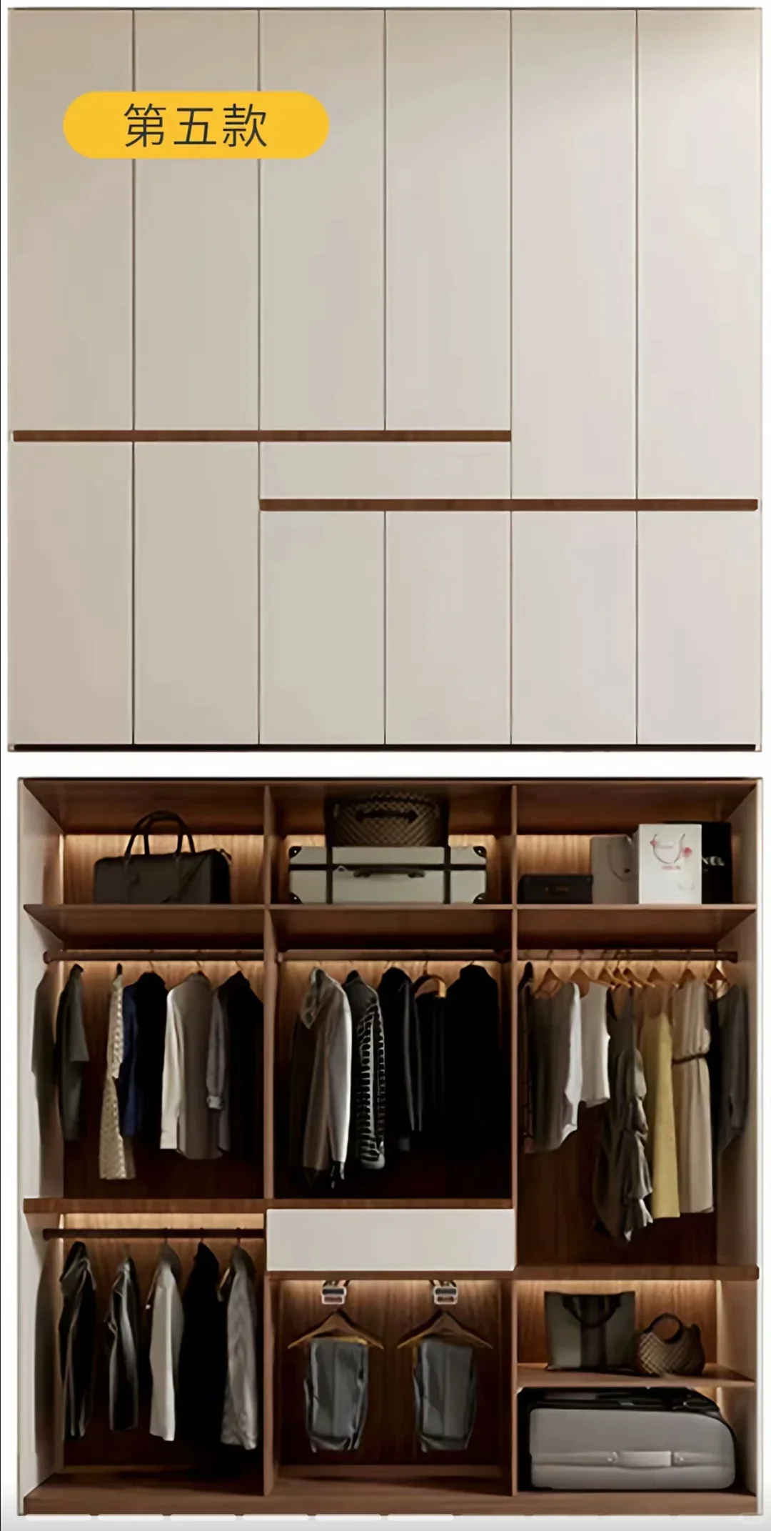 9款分段式衣柜设计,谁装谁高级!附避坑指