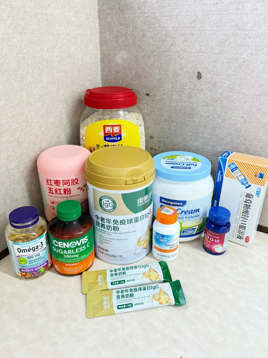 妈妈吃了十多年的营养品