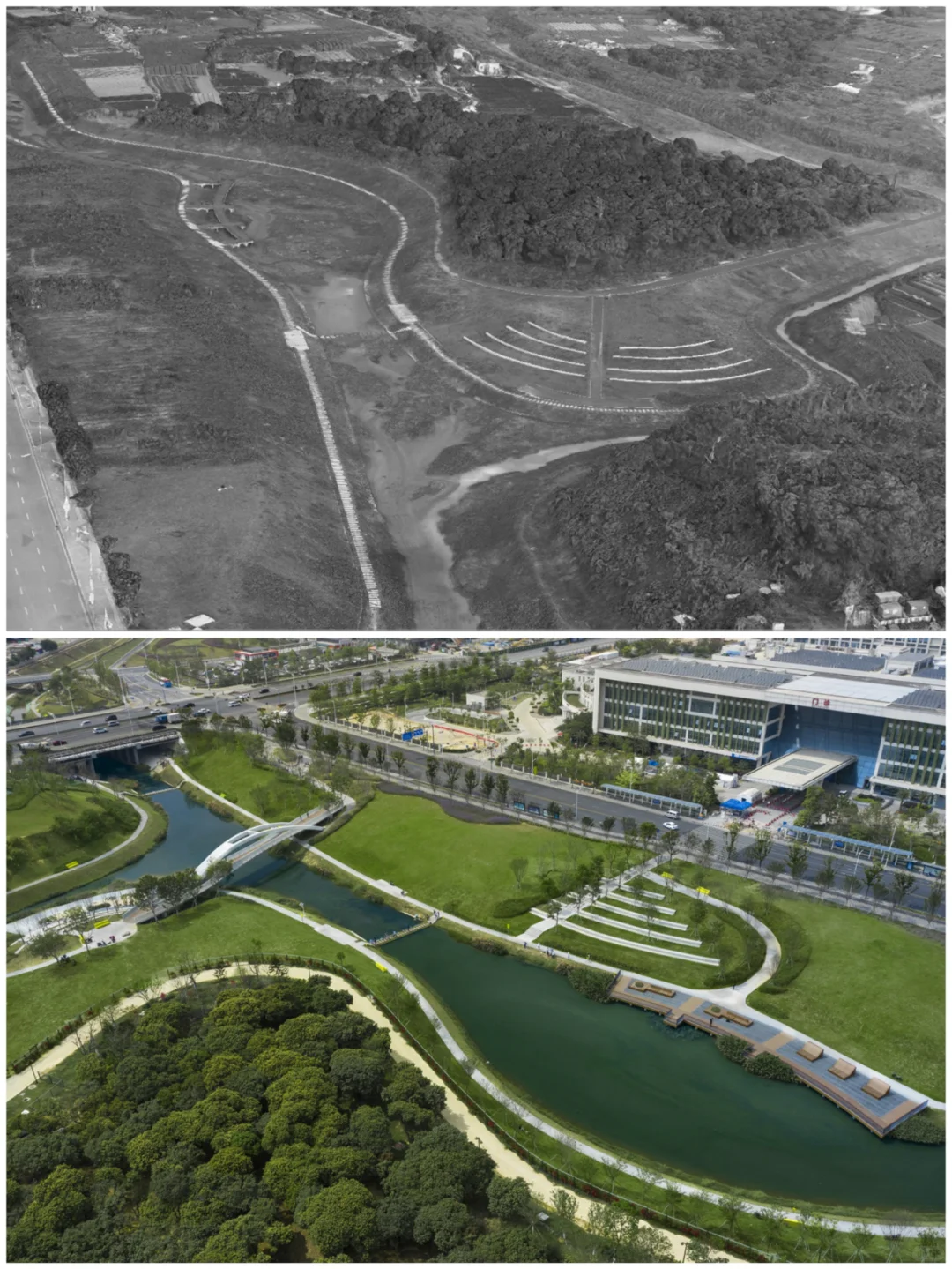 生态型边坡城市河道景观设计案例