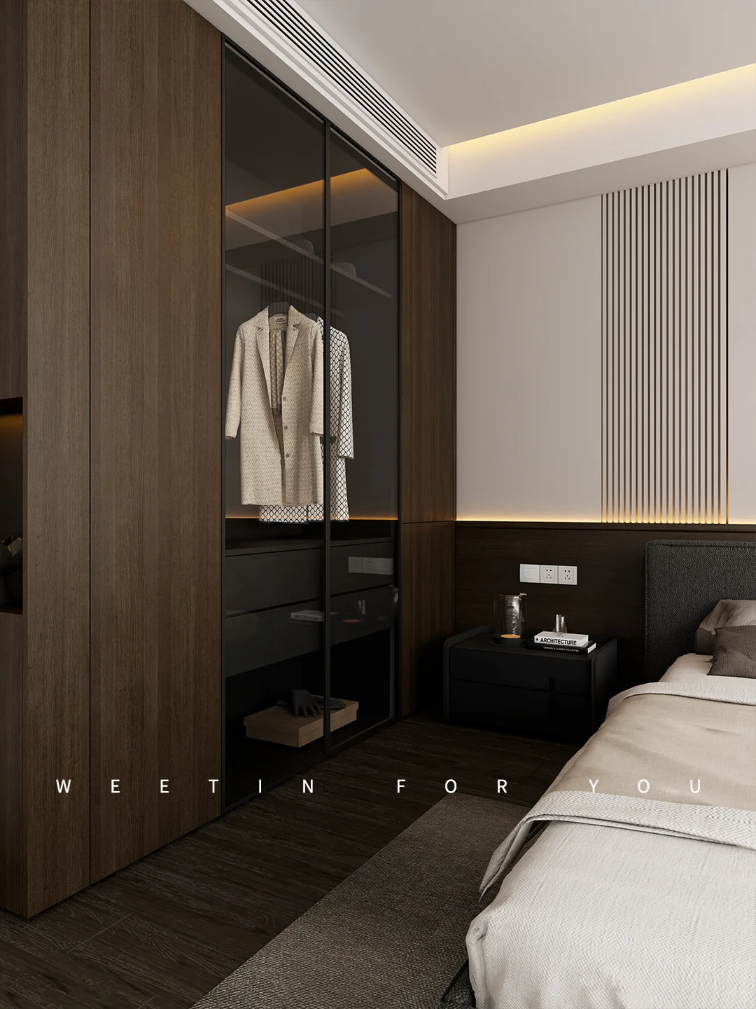 懂了，什么是高级感主卧衣柜！?