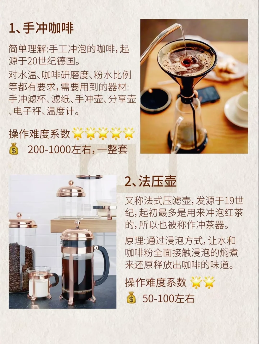 认识十二种咖啡器具