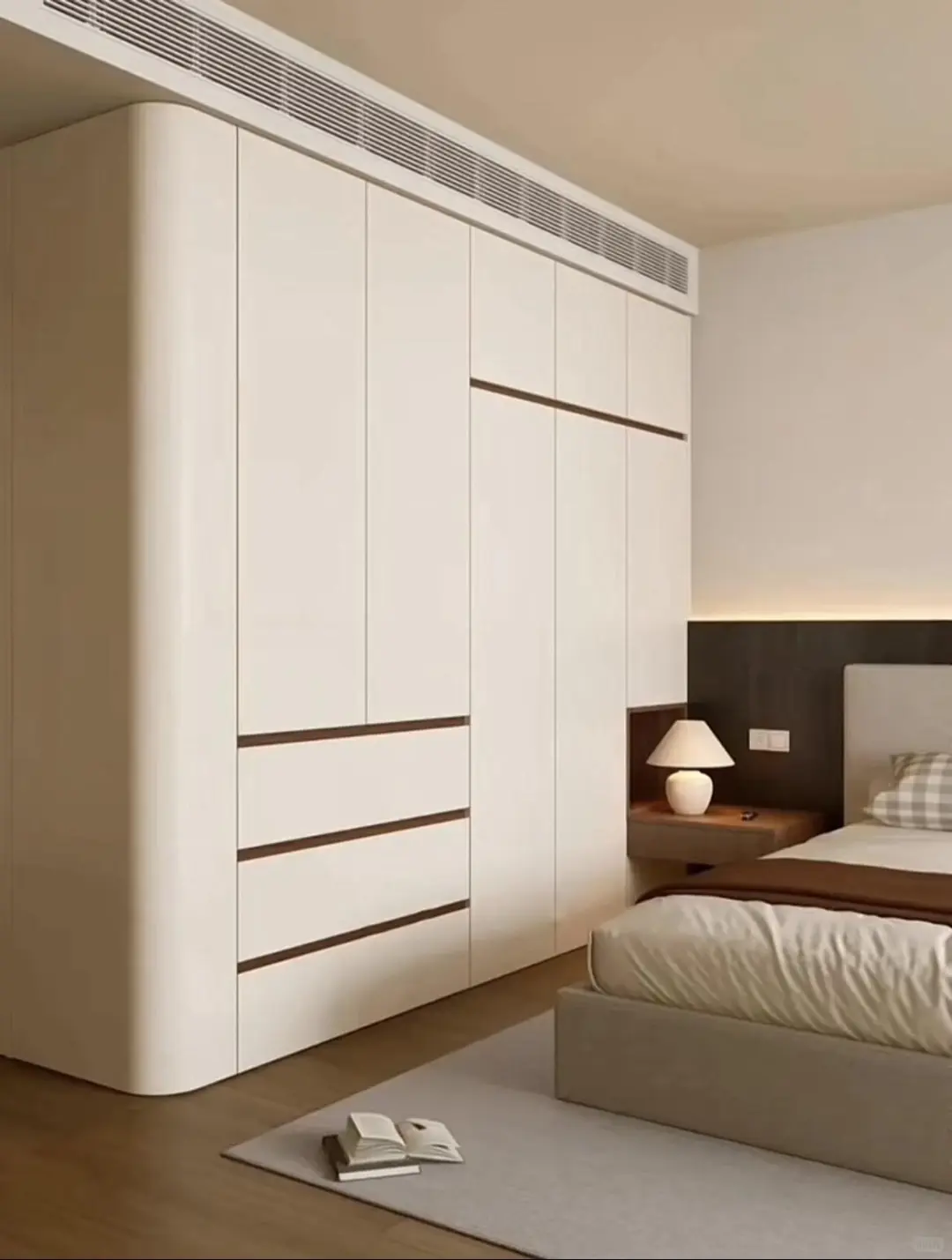 2025全屋定制圈超火的圆弧衣柜