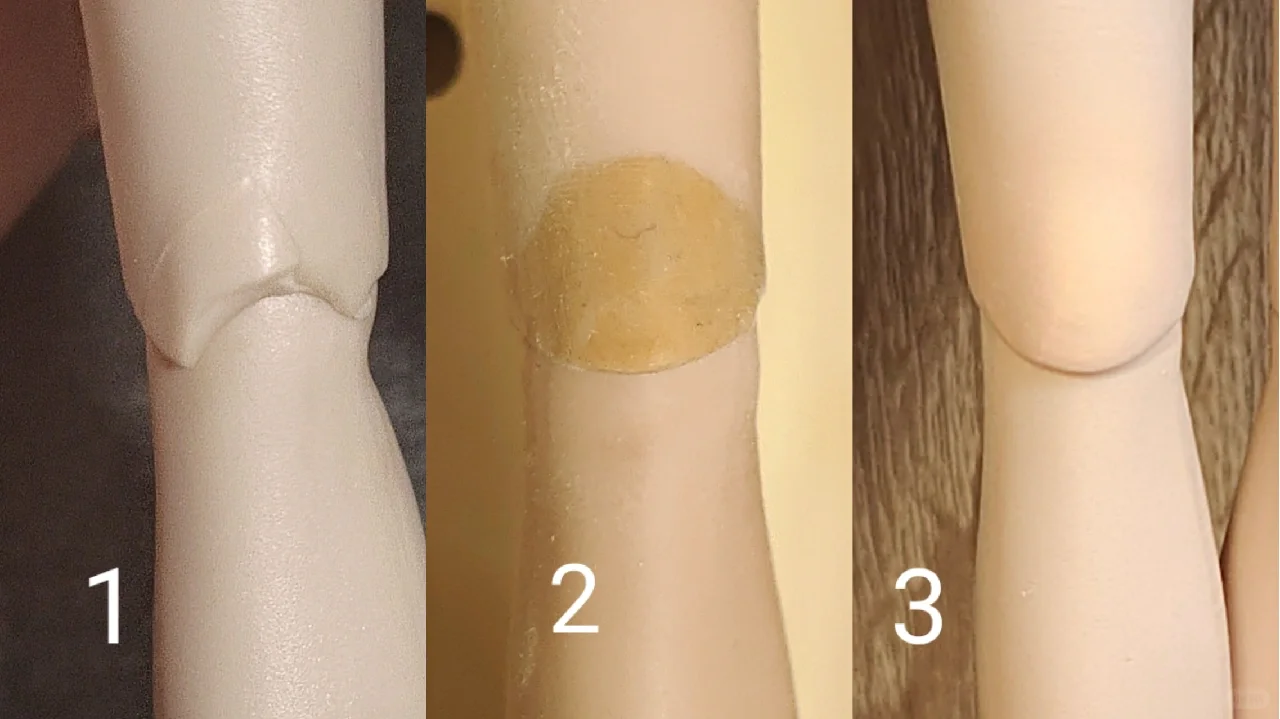 关于如何修复塑料/树脂人偶素体