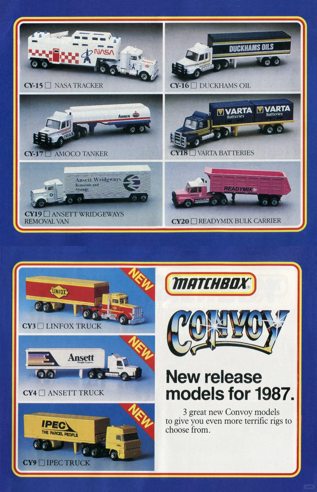 2刀的快乐，火柴盒1987/88年收藏者产品目录