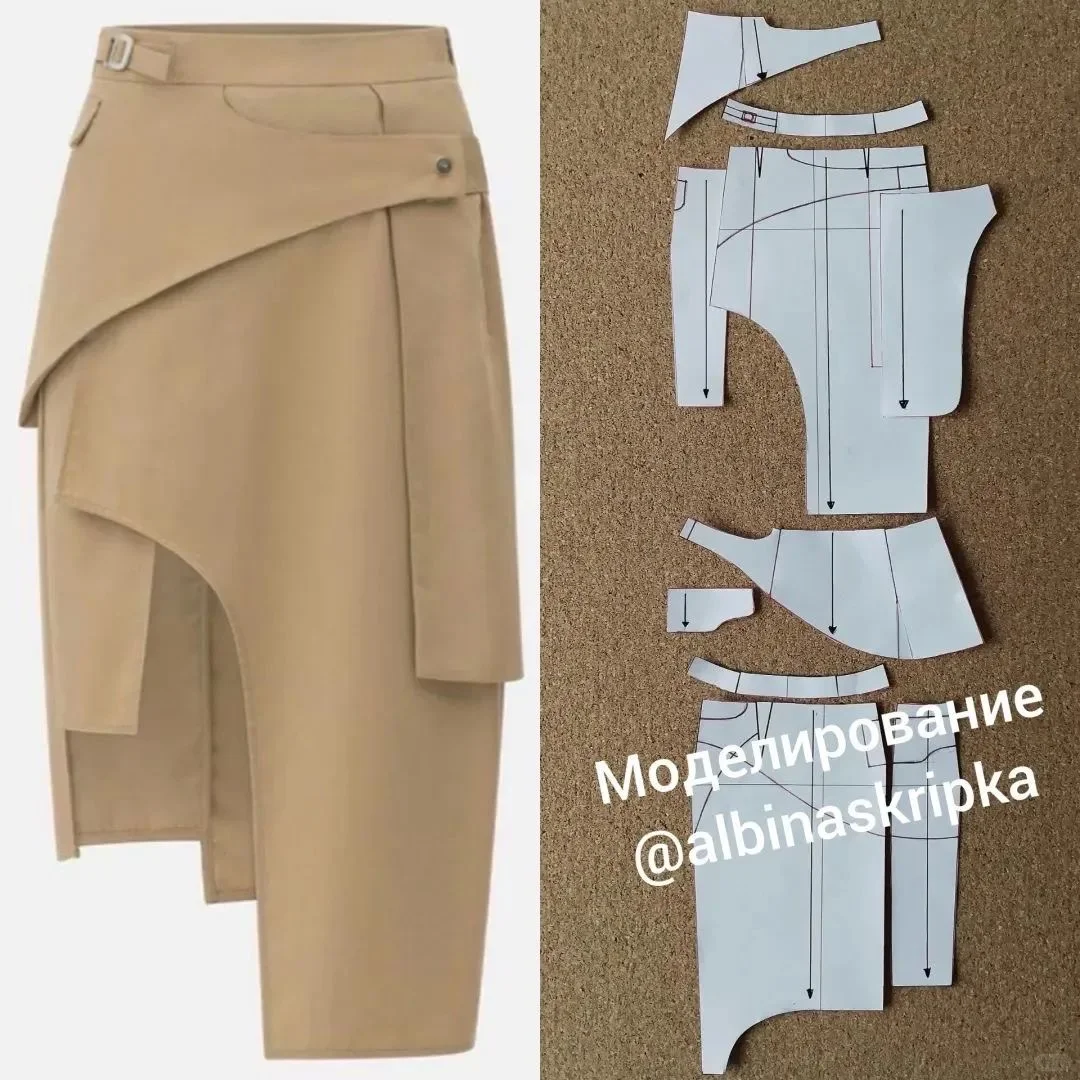 多款欧美时装的结构纸样