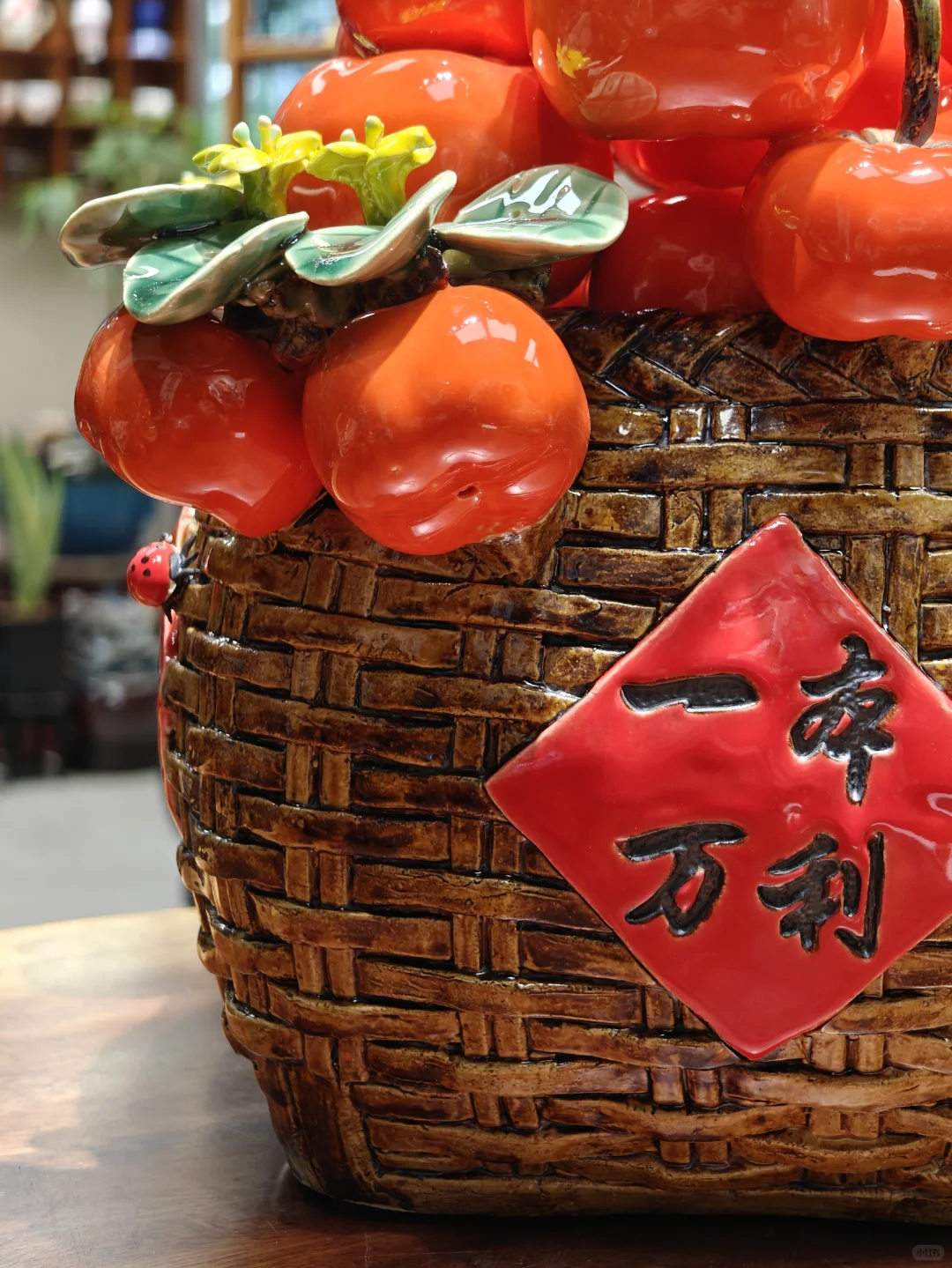 《万柿如意》石湾名师柿子题材作品！全陶瓷