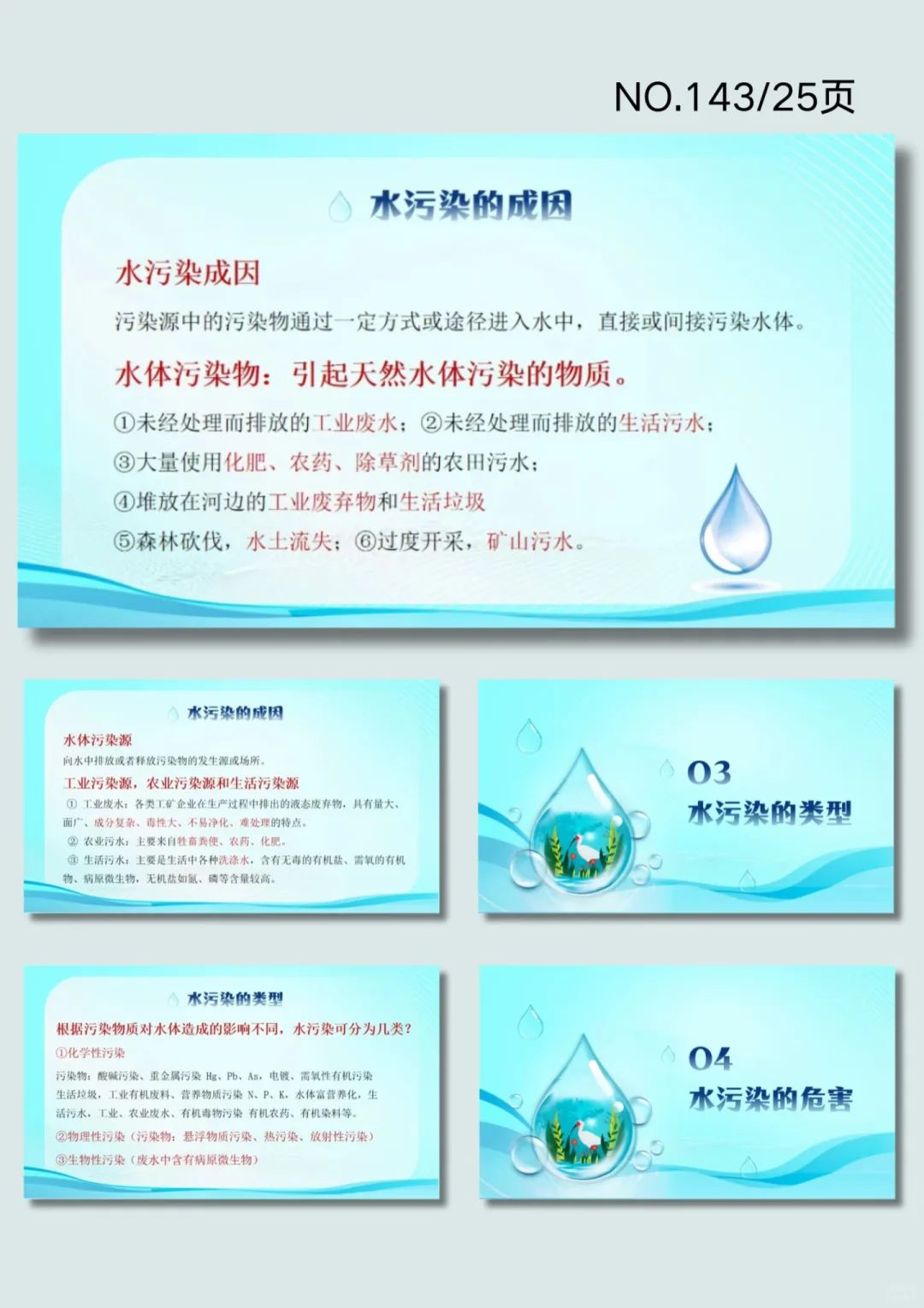水污染及其防治ppt模版