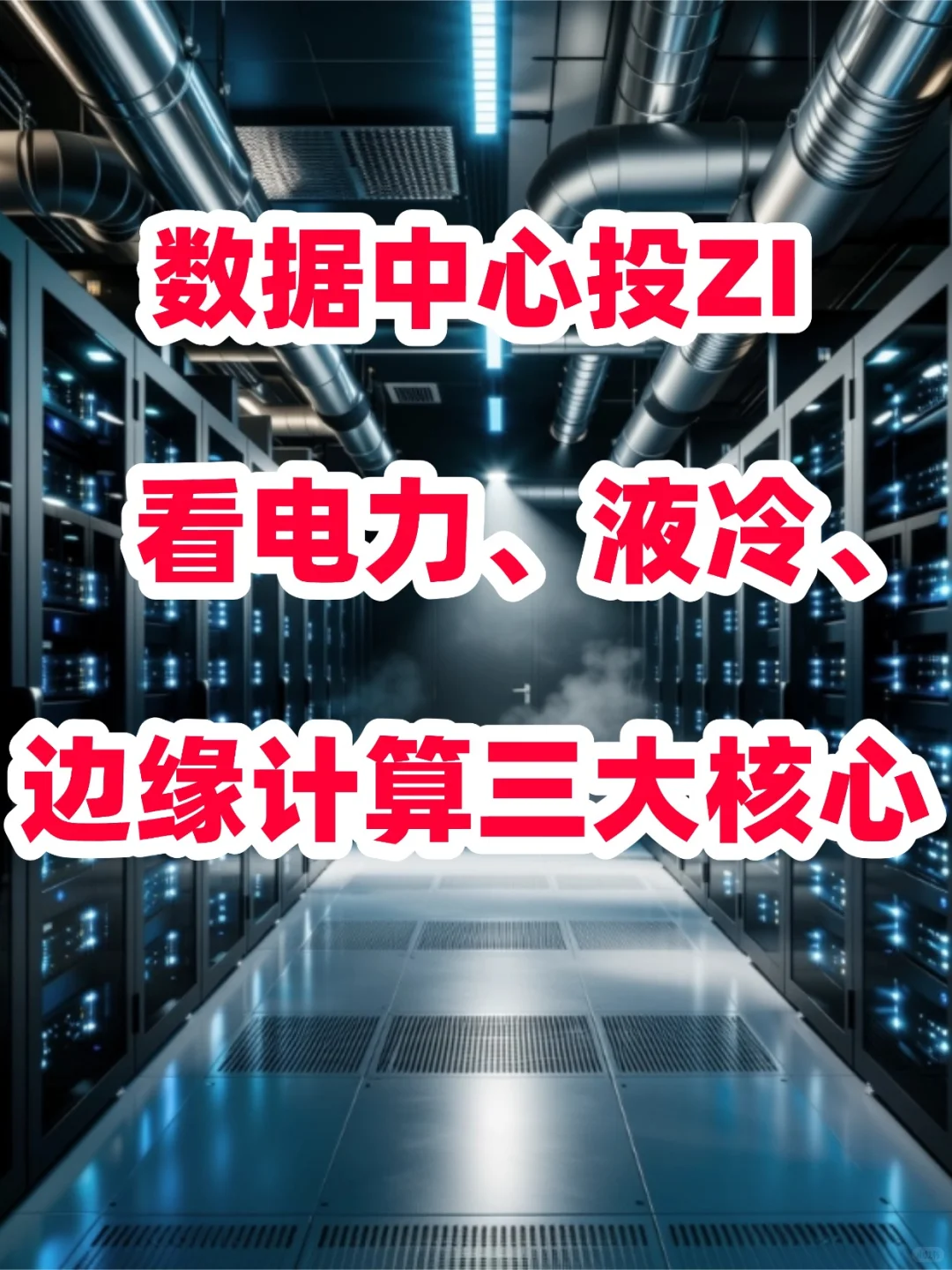 数据中心投ZI,就看电力、液冷与边缘计算