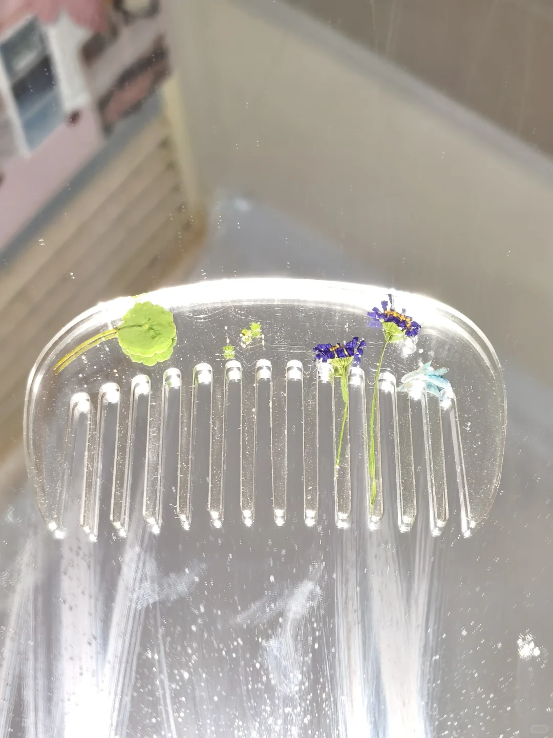 宝藏玩意颜值天花板 滴胶手作梳子
