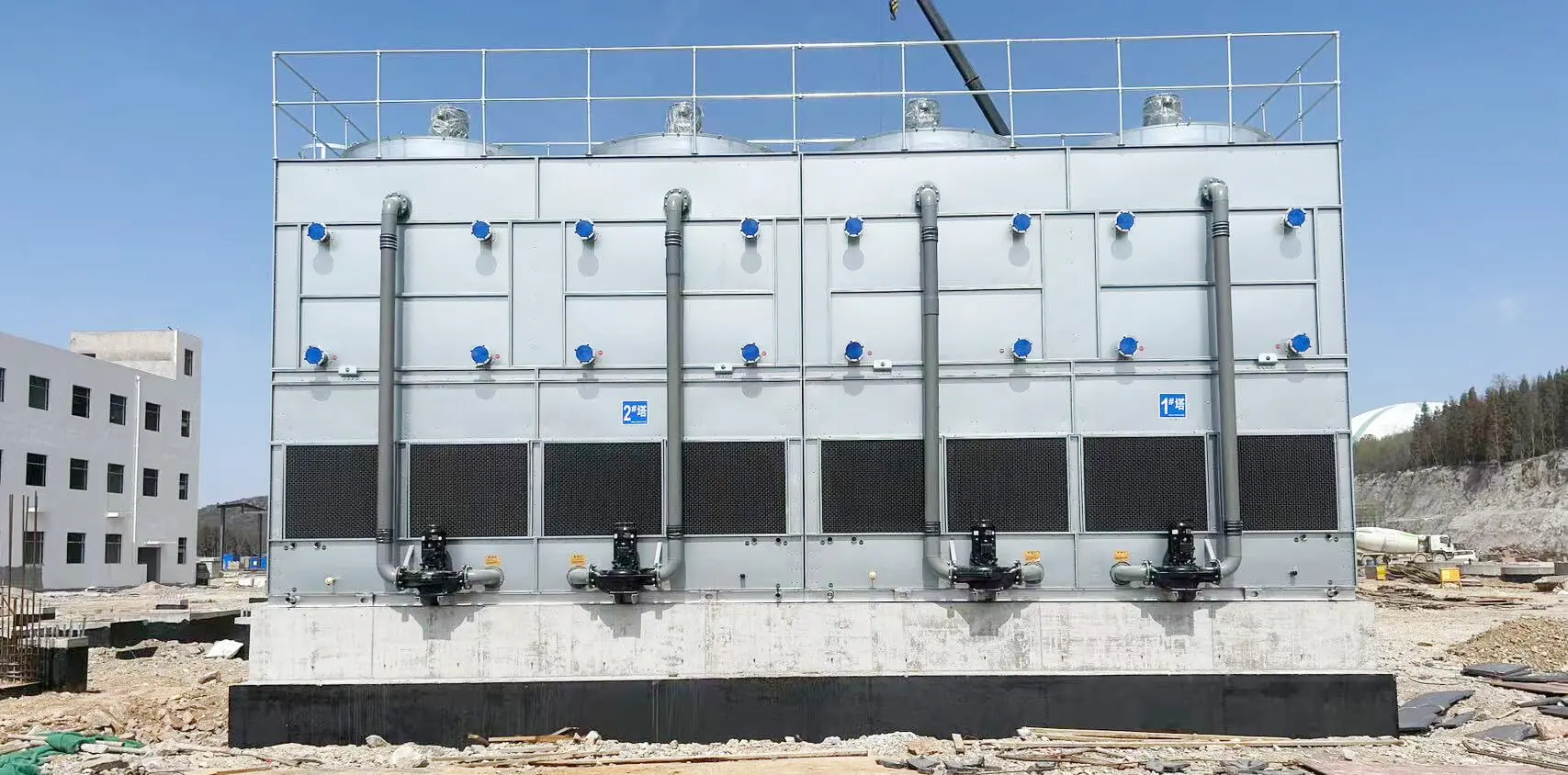 闭式冷却塔出水温度与湿球温度--江苏格陵兰