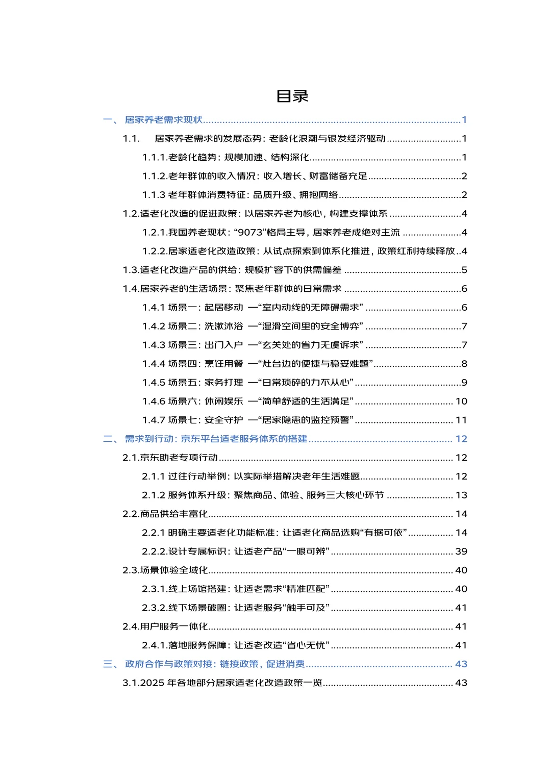 2025年适老化居家生活蓝皮书