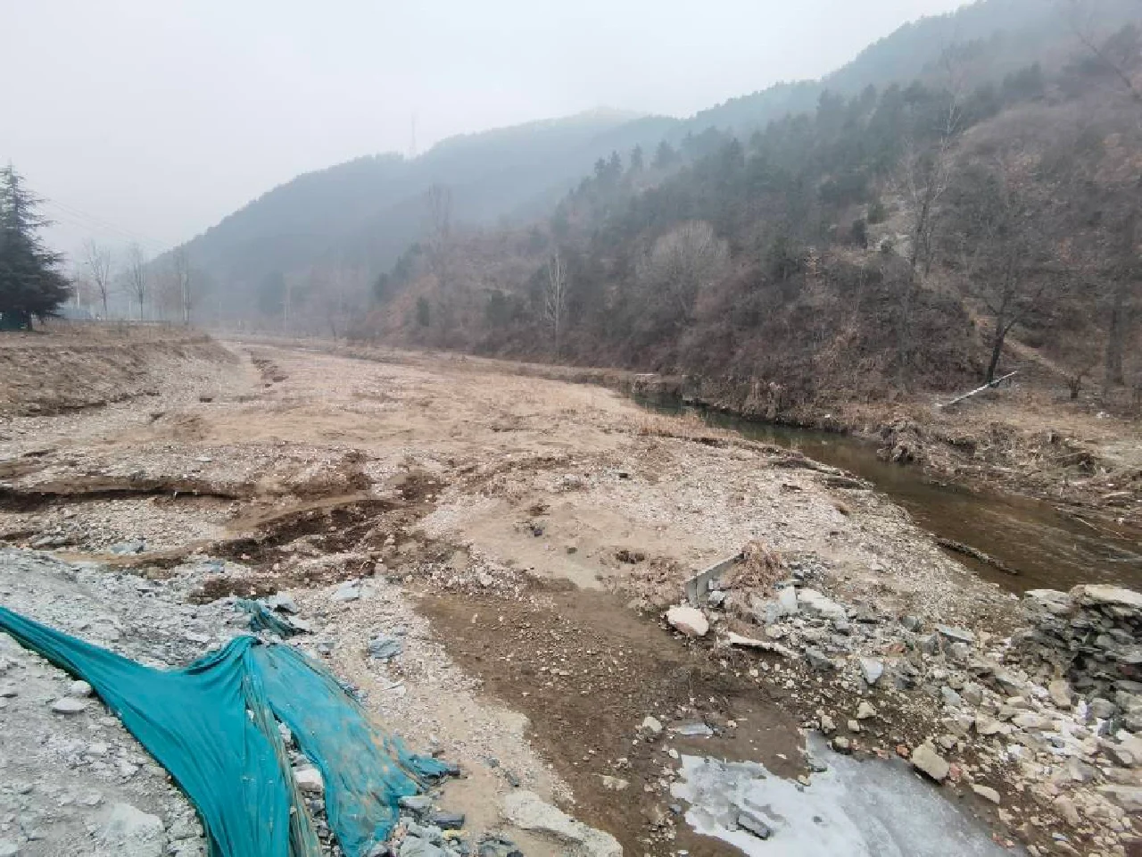 PS 一组河道生态效果图 快速出图丨接单