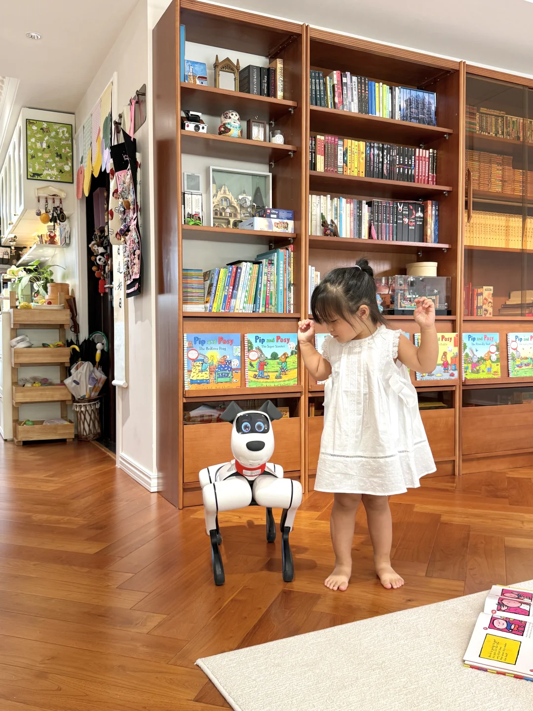 没有二胎但有小狗?恭喜女儿过上梦想童年!