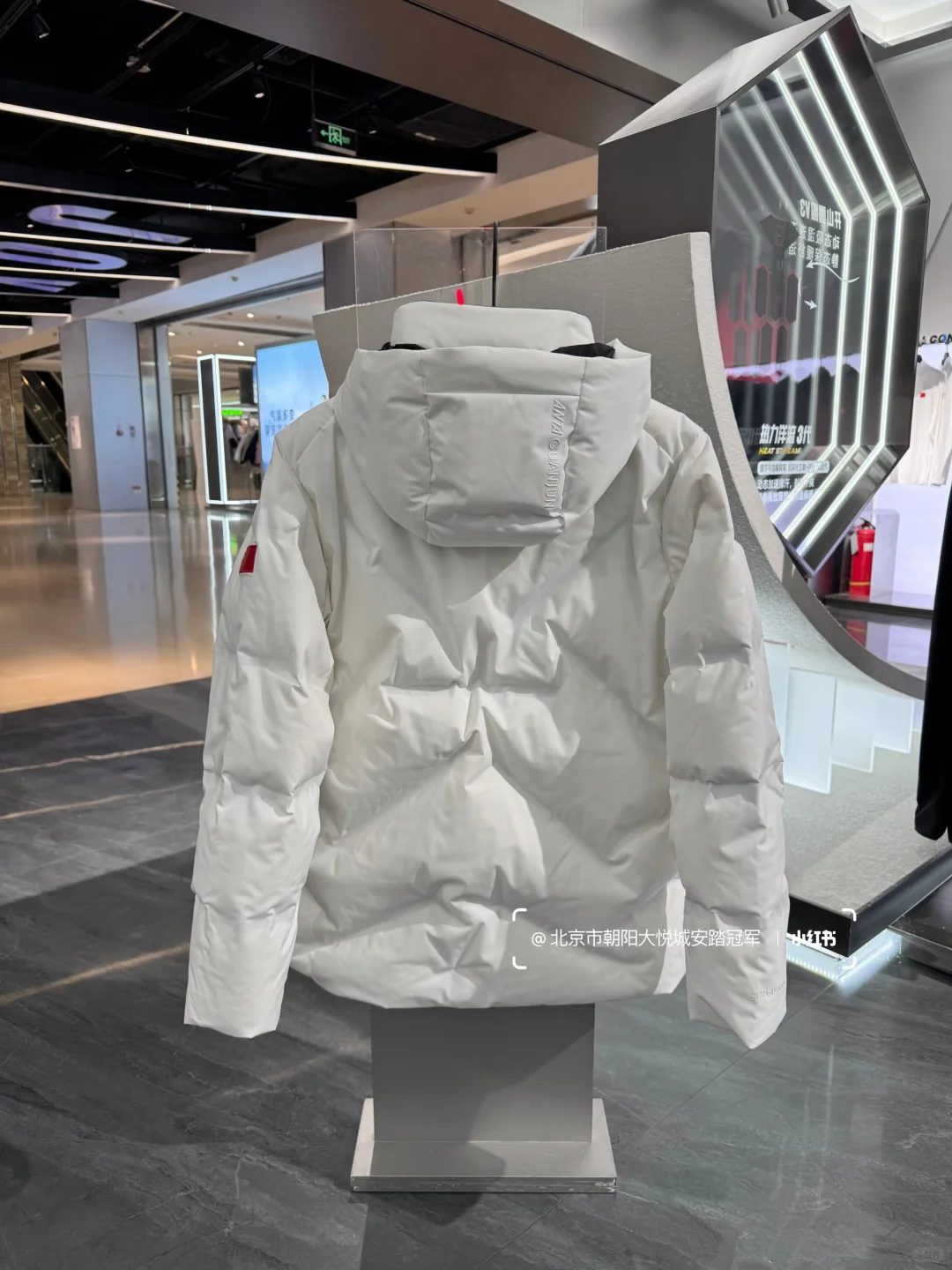 安踏冠军小白鹅绒服，冬天穿太顶了