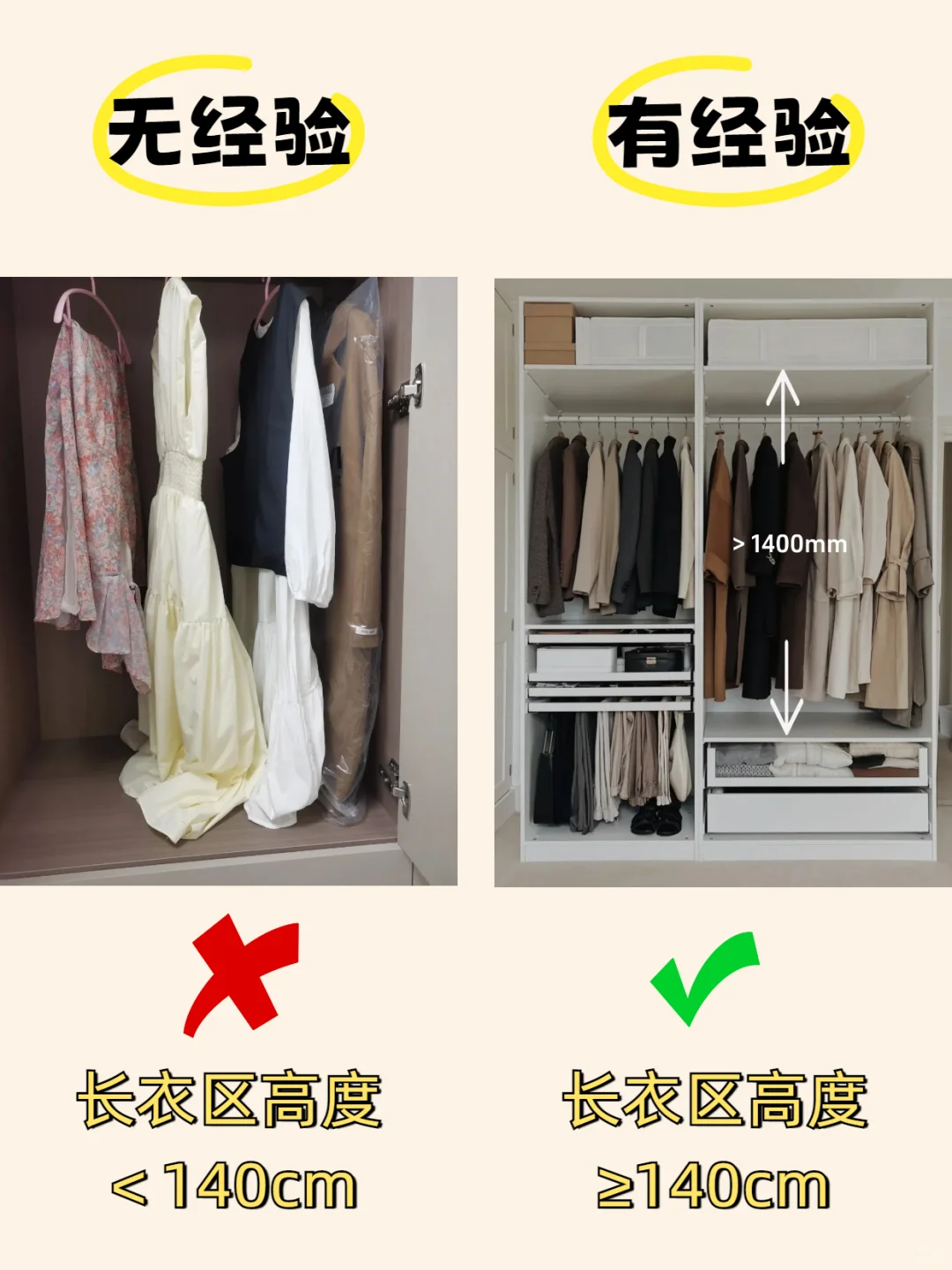 小白必看?定制衣柜这样装少走弯路～