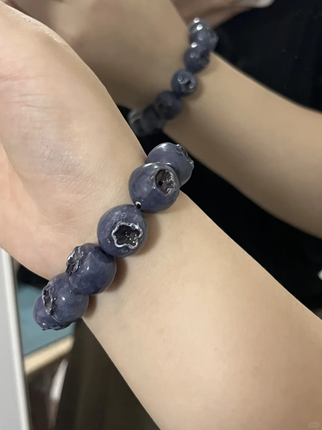 粘土蓝莓手串成品