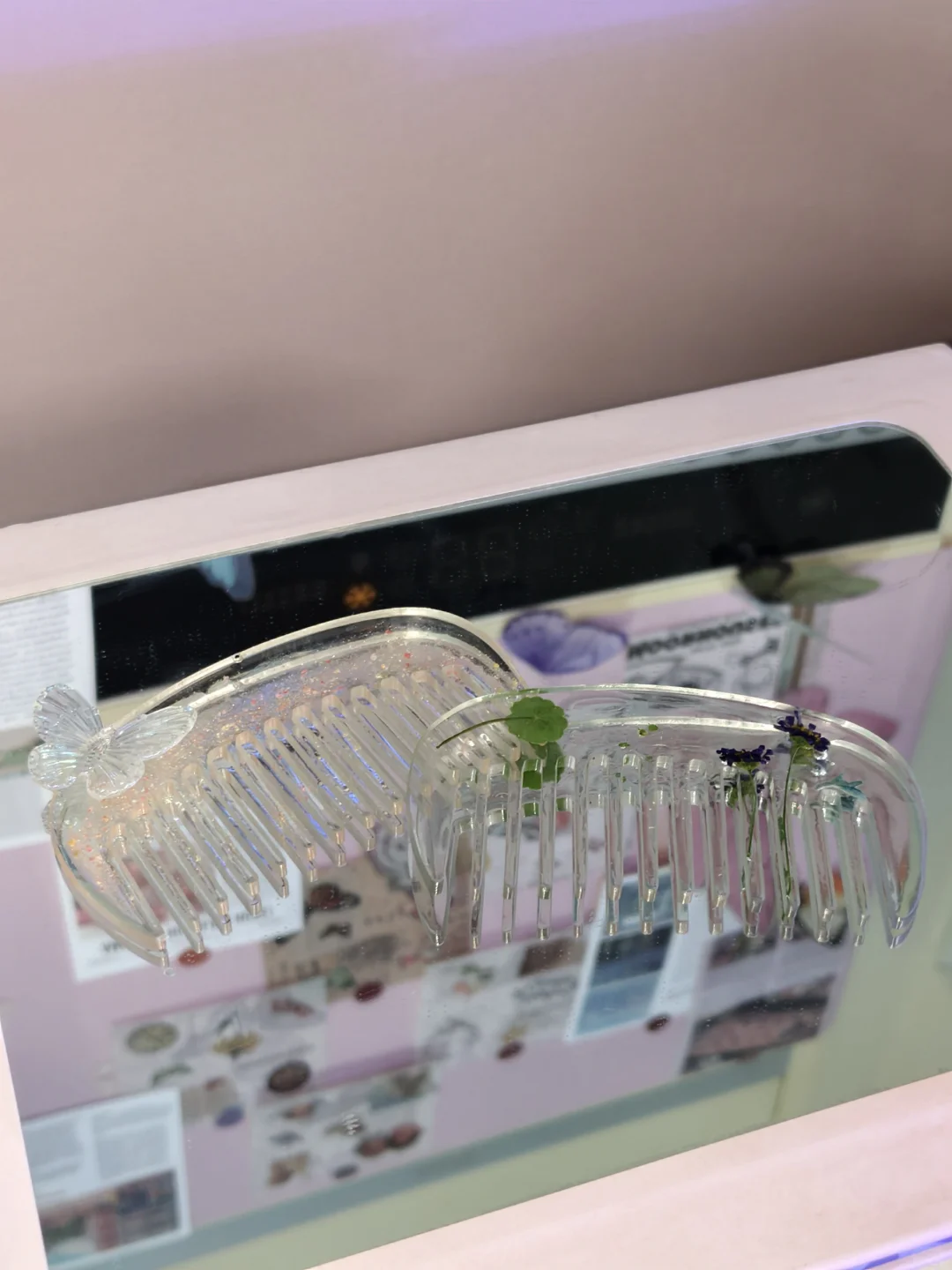 宝藏玩意颜值天花板 滴胶手作梳子