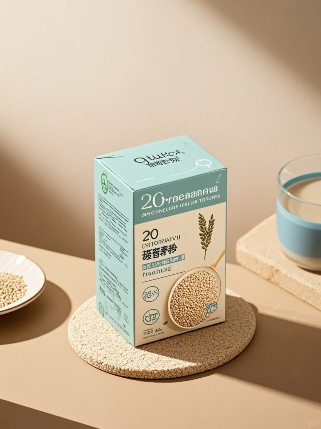 荞麦粉包装设计、简约高级感