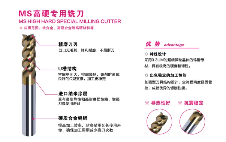 铁铁们，高硬MS专用铣刀来啦！