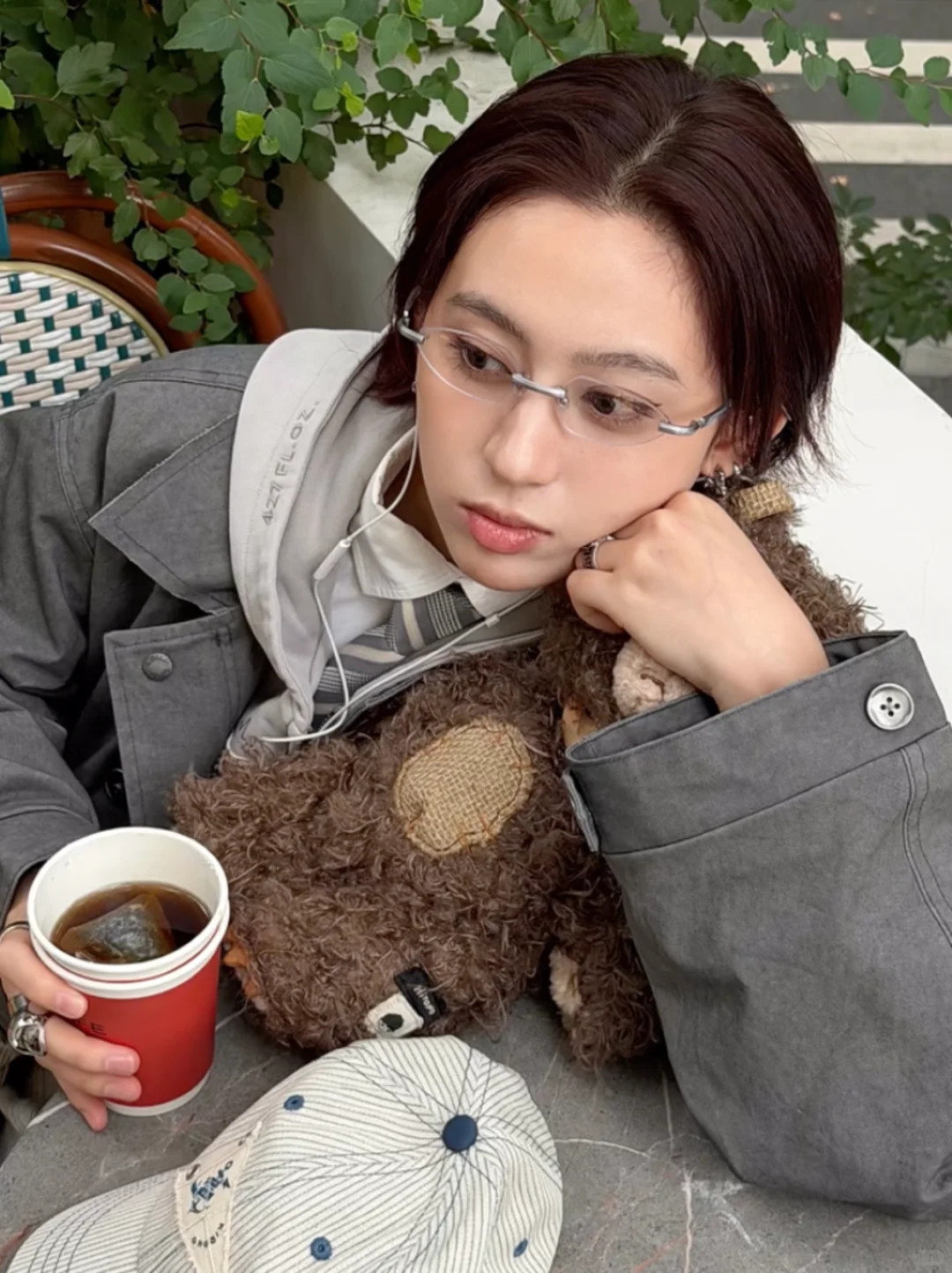 碳酸同款｜灰色系的叠穿look▫️◽️