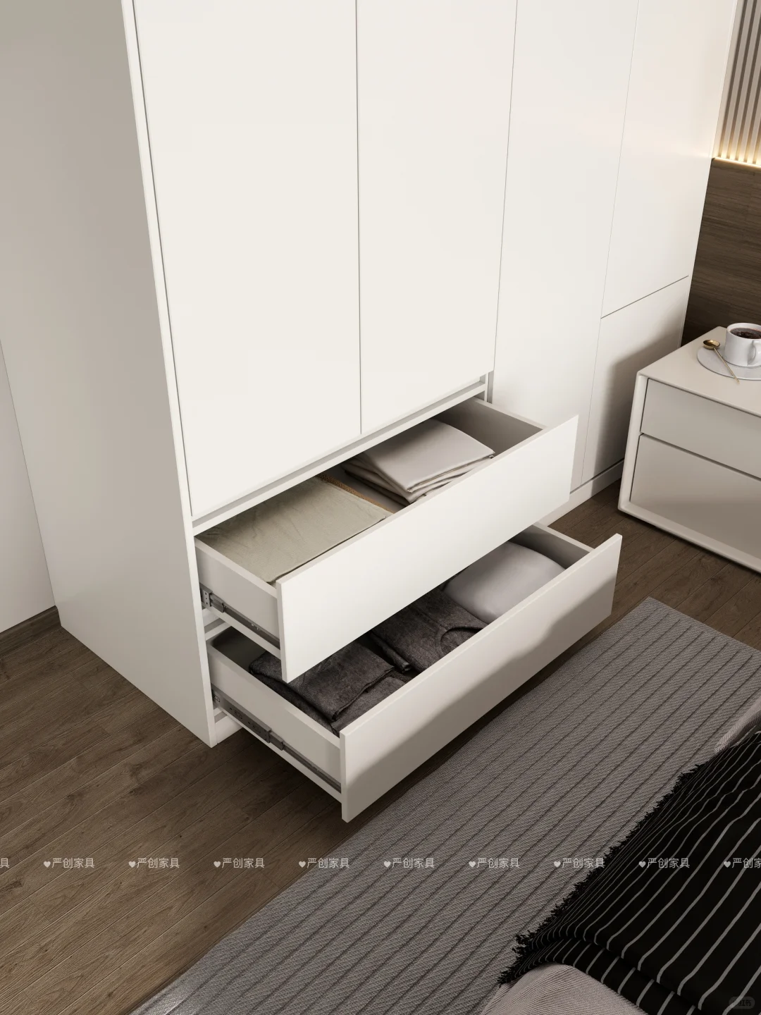 小户型卧室收纳|衣柜真的越简单越好看!