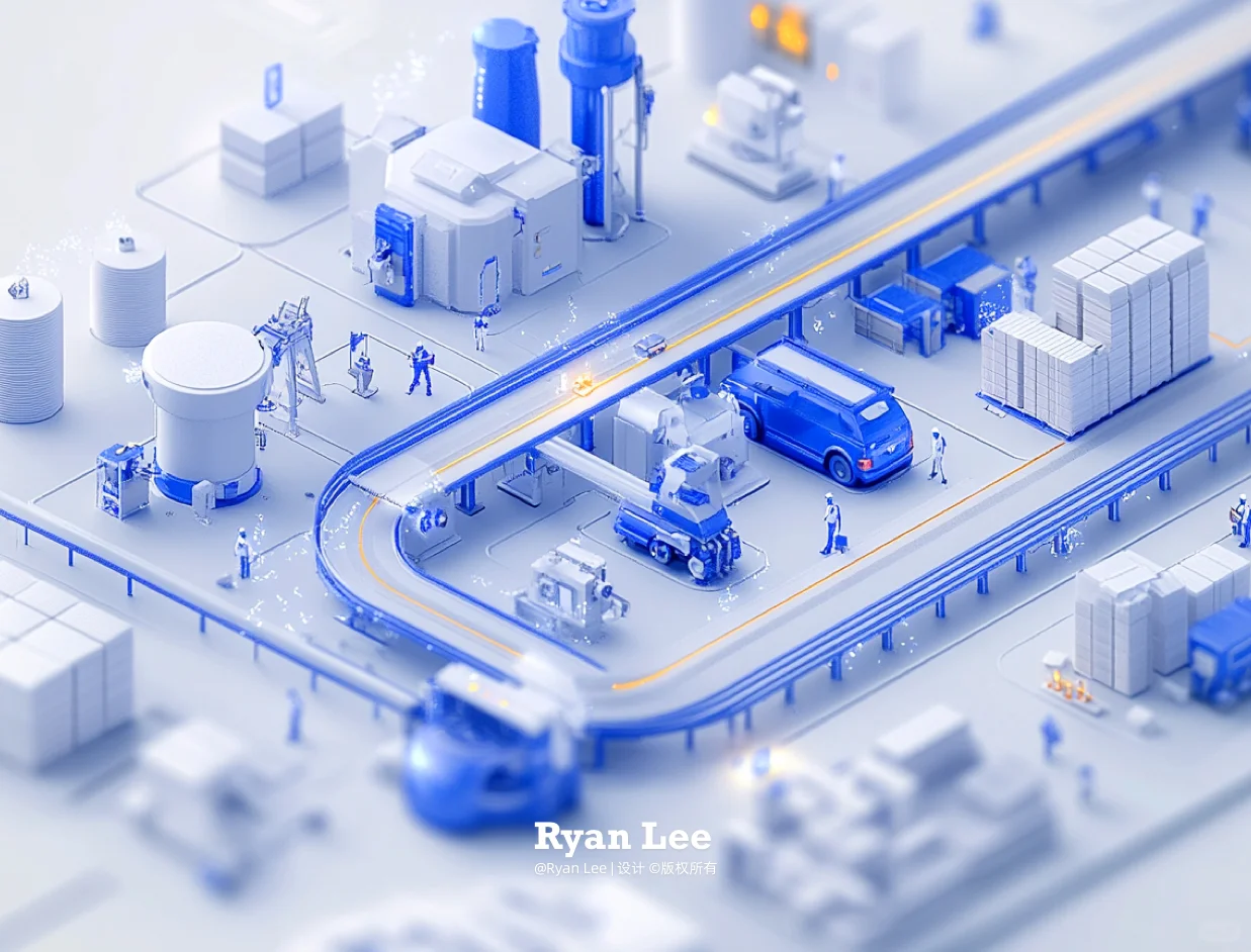 制造业 | 工业零部件生产线3D场景