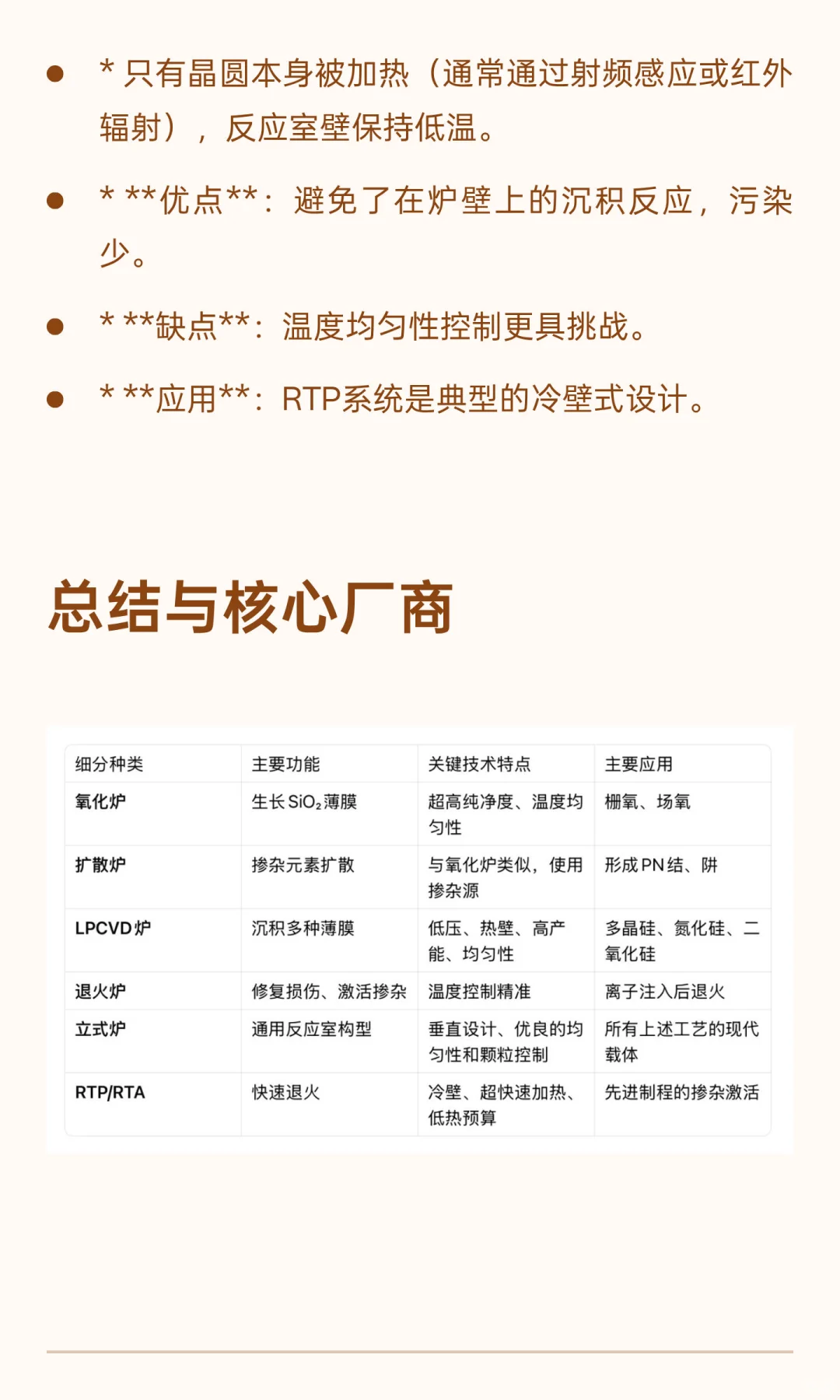 一文讲清半导体炉管机台